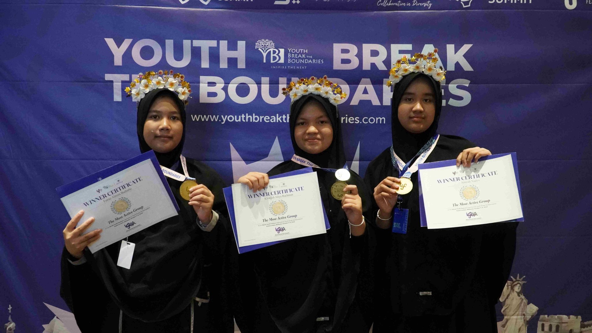 Smile Future Group from Ar Rohmah Putri Wins The Most Active Group Award at World Youth Festival 2024