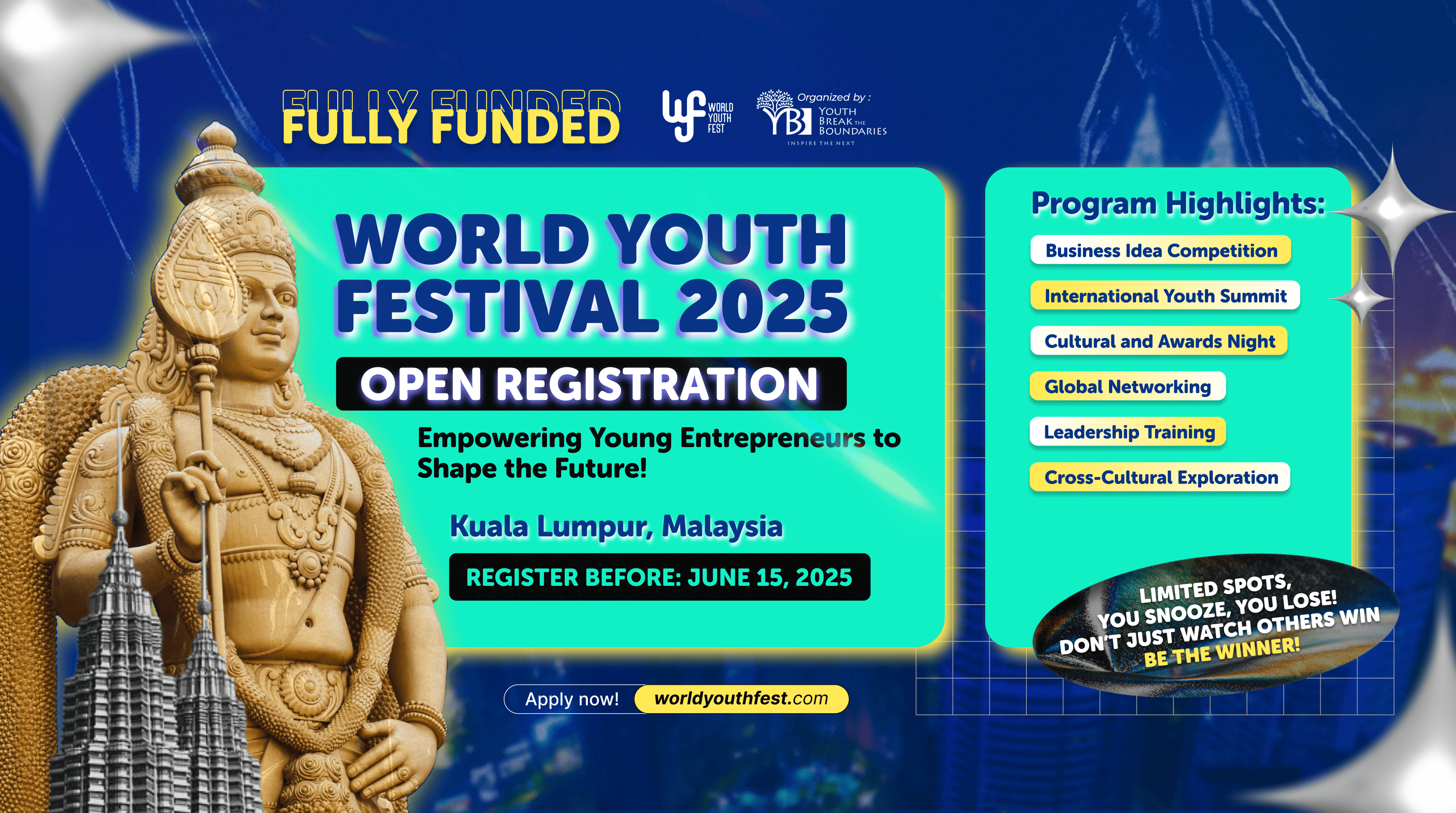 Business Idea Competition in Malaysia, World Youth Festival 2025 is Open for Fully Funded Seat Registration!